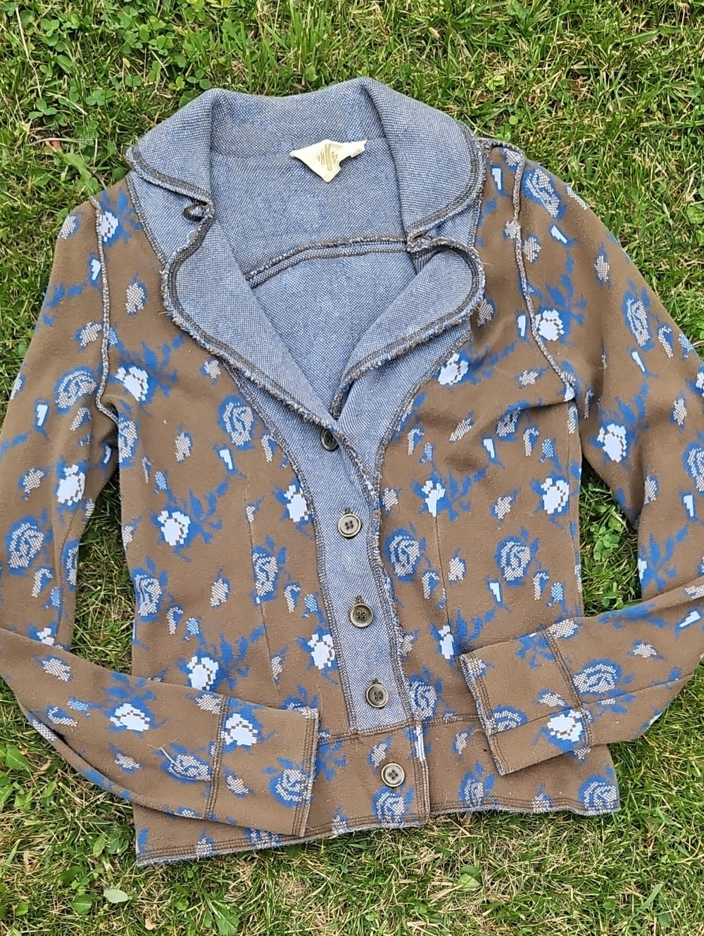Anthro Sweater Jacket, Size Small